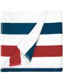 Strandlaken Stripe The One Towelling T1-STRIPE Navy-red-wit